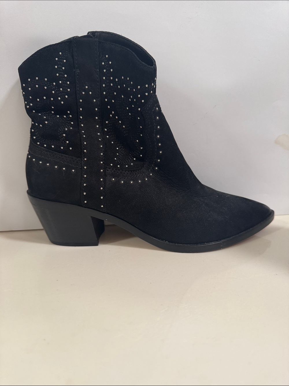 Dolce Vita Black Studded Ankle Booties